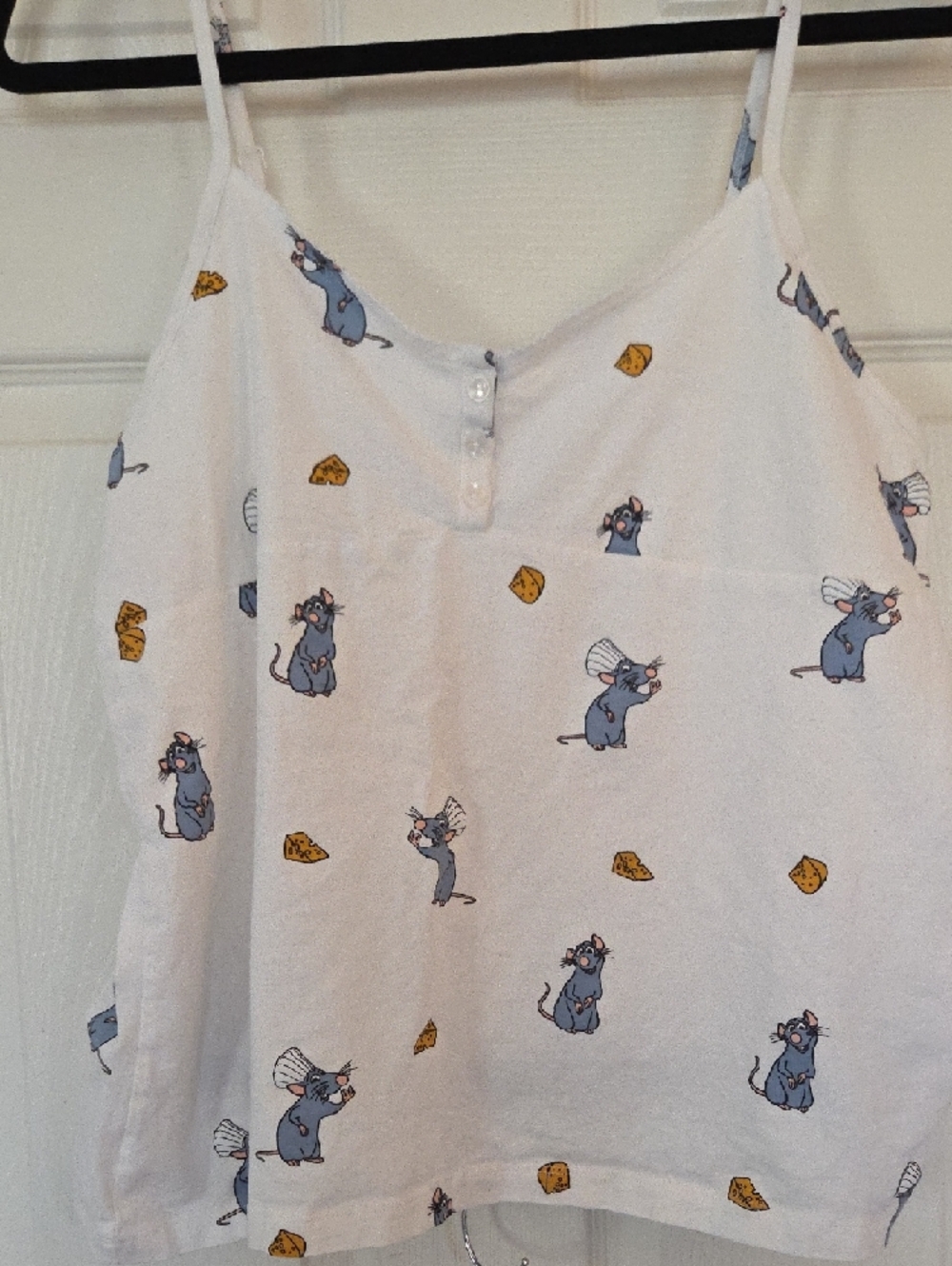 Disneys Ratatouille Pajama Set with Blue Mouse and Yellow Cheese Print - XL - Picture 7 of 8
